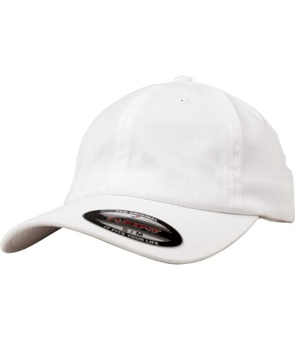 Flexfit By Yupoong Mens Cotton Twill Dad Cap (White)