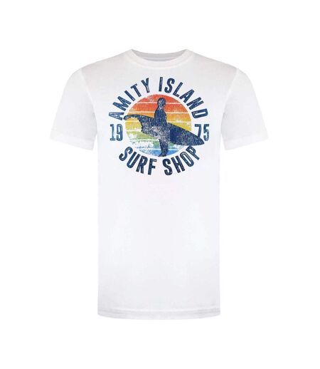 T-Shirt blanc homme jaws amity surf shop