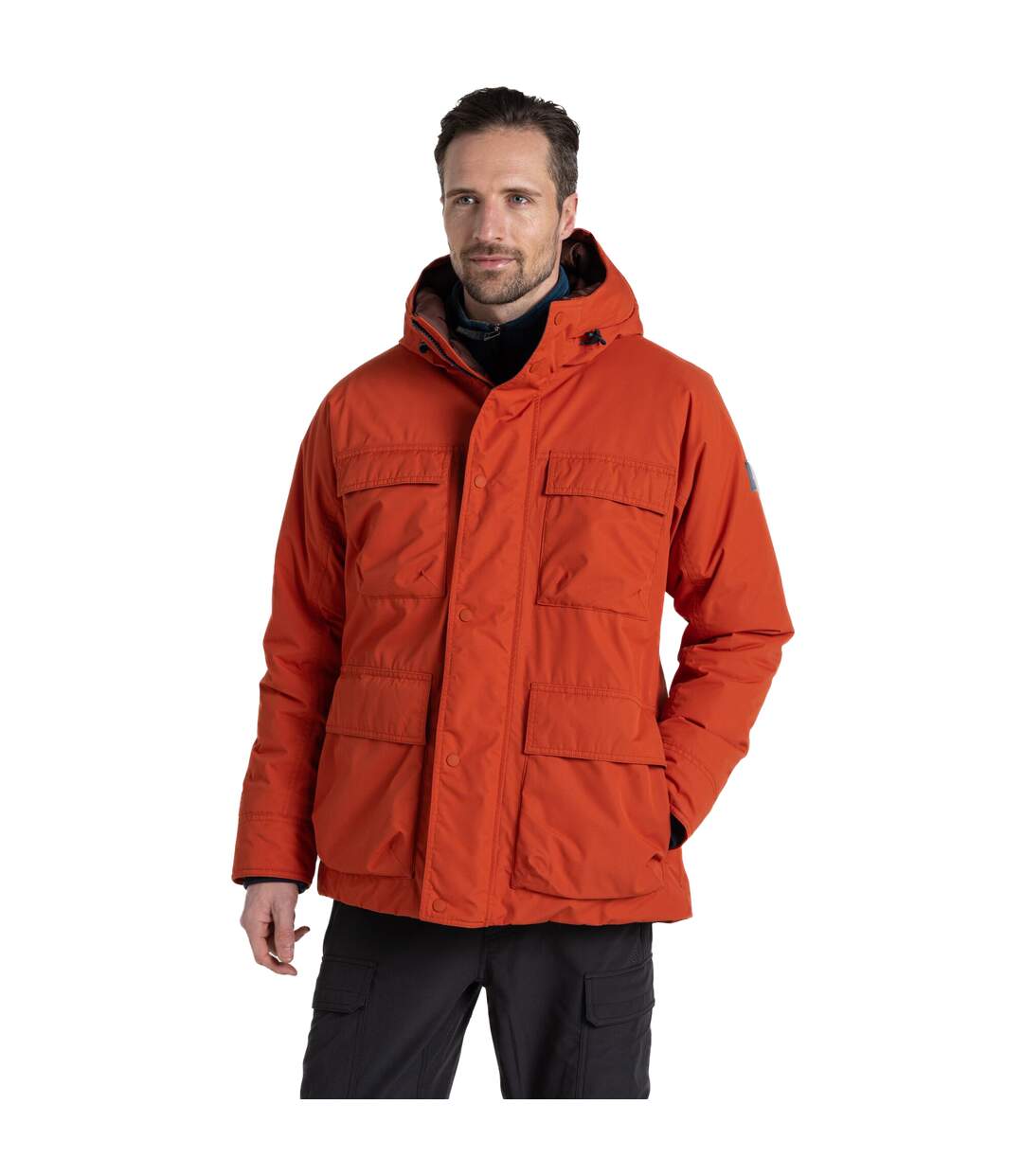 Veste imperméable breckon homme rouge orangé Craghoppers-3