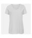 B&C Favourite - T-Shirt en coton bio à  col V - Femme (Blanc) - UTBC3642
