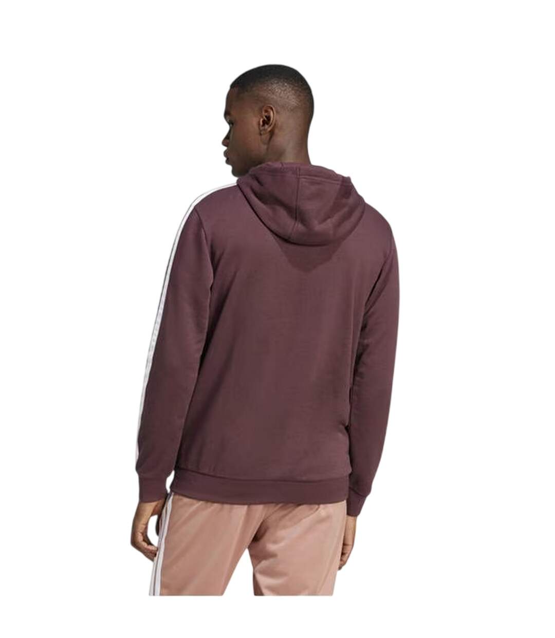 Sweat À Capuche Motif/style Universitaire Homme Rubis Adidas-3