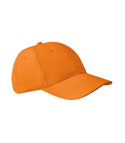 Basie 6 Panel Baseball Cap Orange MidOcean