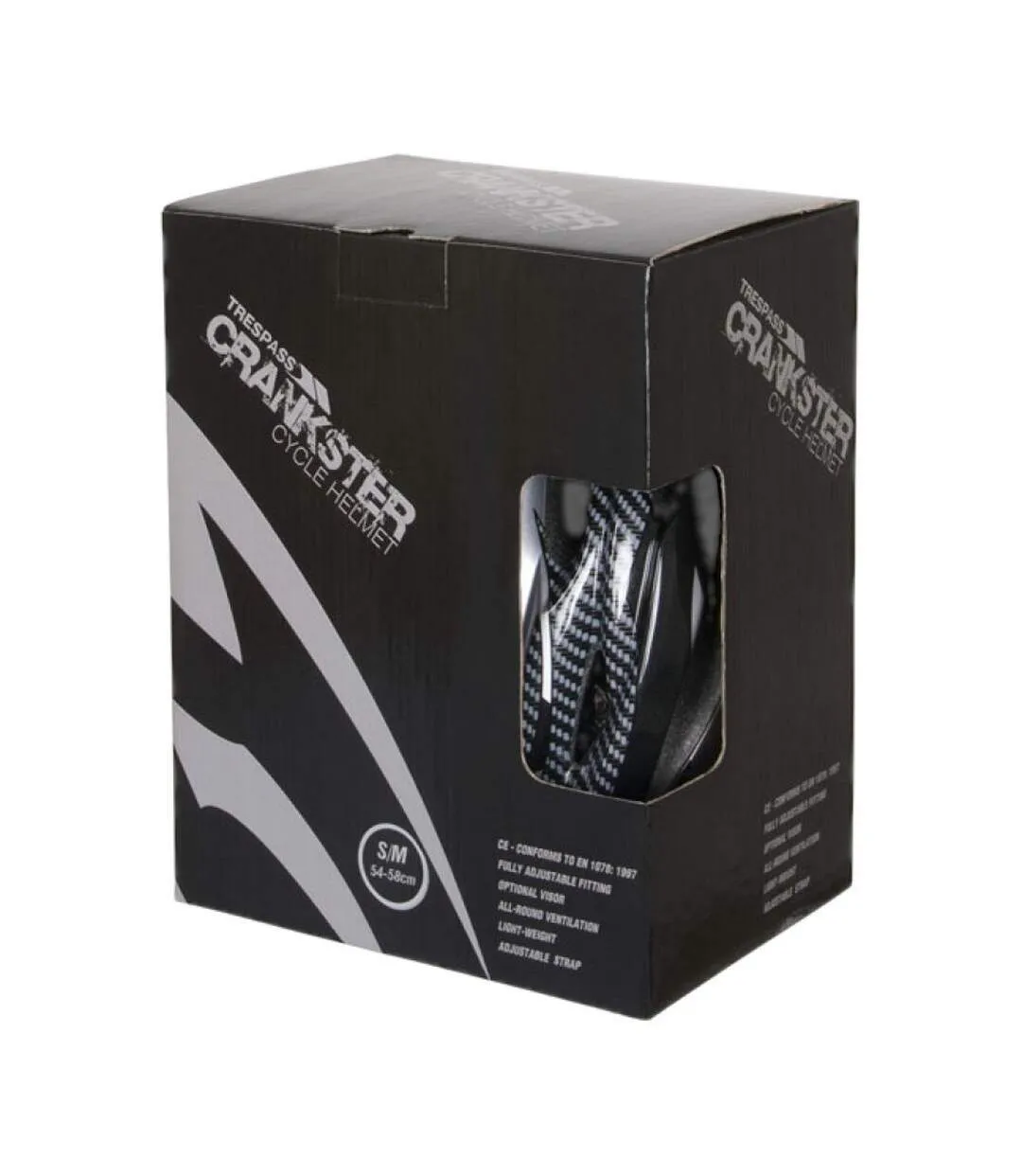Casque De Cyclisme Crankster Adulte L-xl Noir Trespass-3