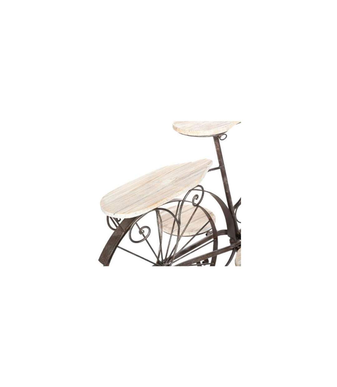 Porte-Plantes en Bois Vélo 97cm Chêne