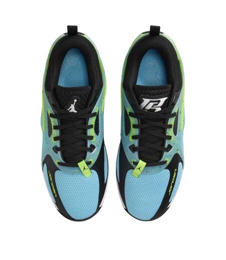 Mens Jordan Speckle Basketball Shoes Blue Black Lime Nike