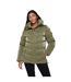 Womens/ladies cassandra jacket olive Crosshatch