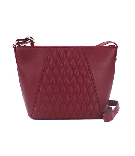 Eastern Counties Leather Womens/Ladies Alegra Quilted Purse (Cranberry) (One size)
