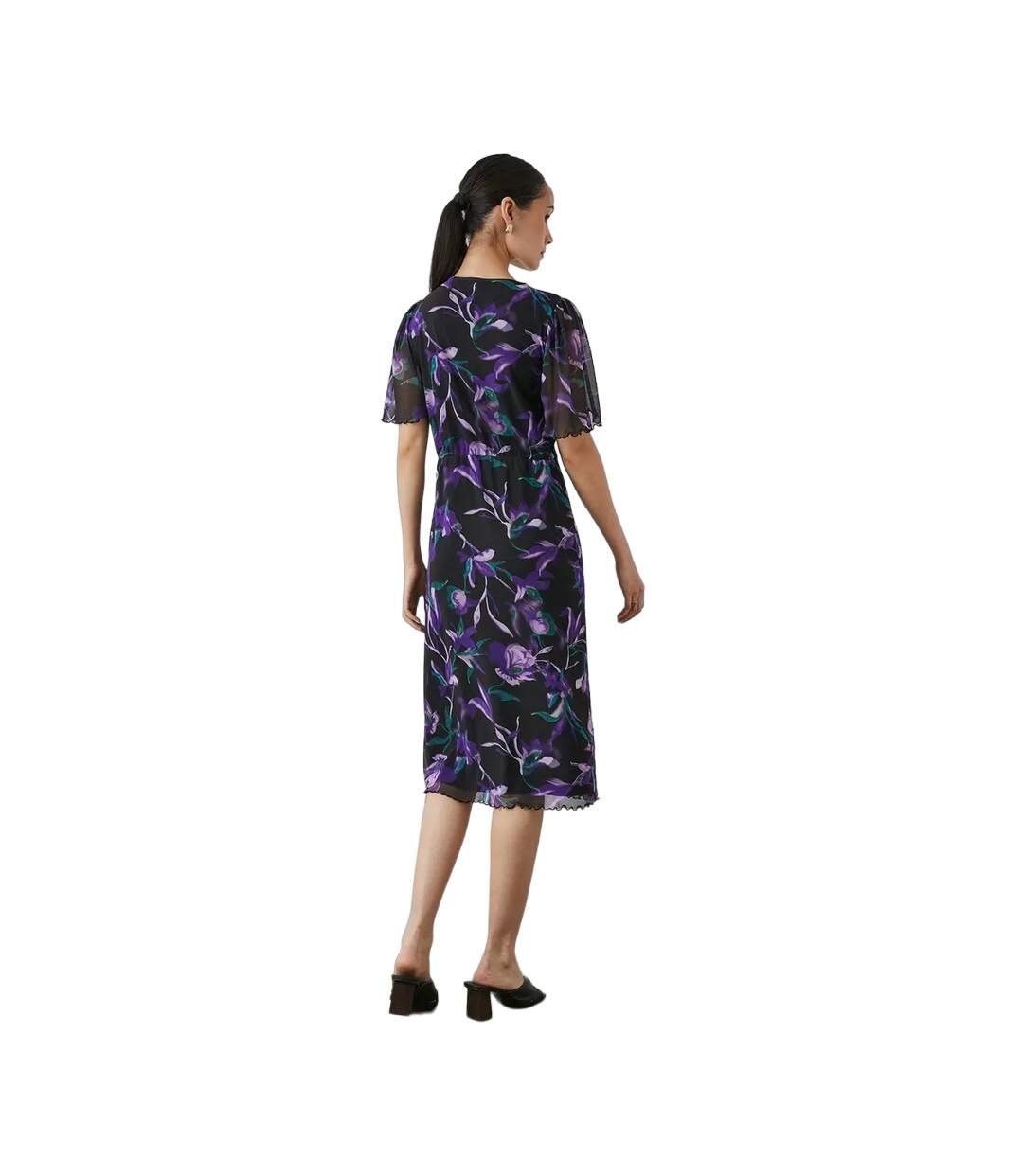 Robe mi-longue femme violet Principles-2