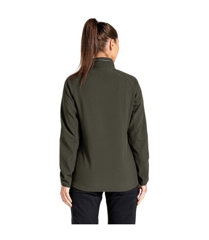 Veste softshell expert basecamp femme vert kaki Craghoppers