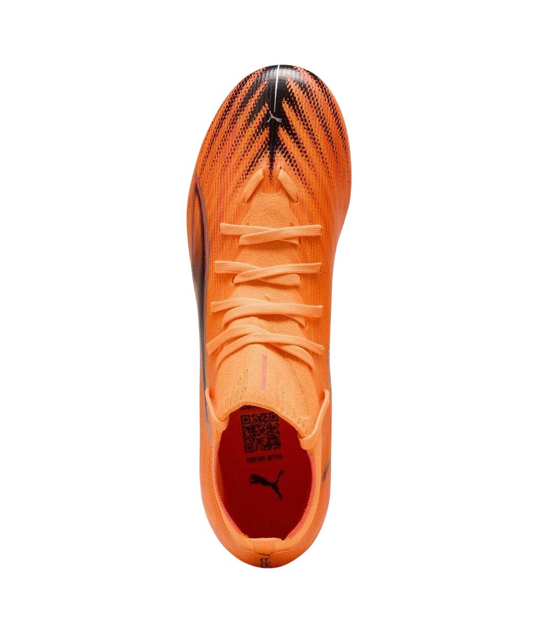 Mens Ultra 5 Match Firm Ground Football Boots Orange Black Puma-3
