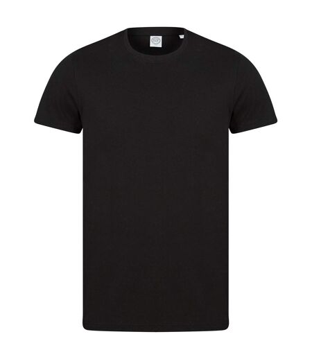 Skinni Fit Unisex Adult Organic T-Shirt (Black) - UTRW8365