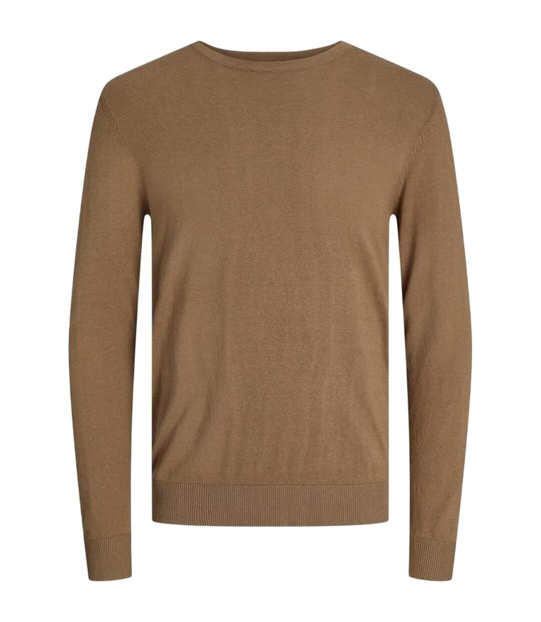 Mens Essential Crew Neck Regular Jumper Otter Jack And Jones-2