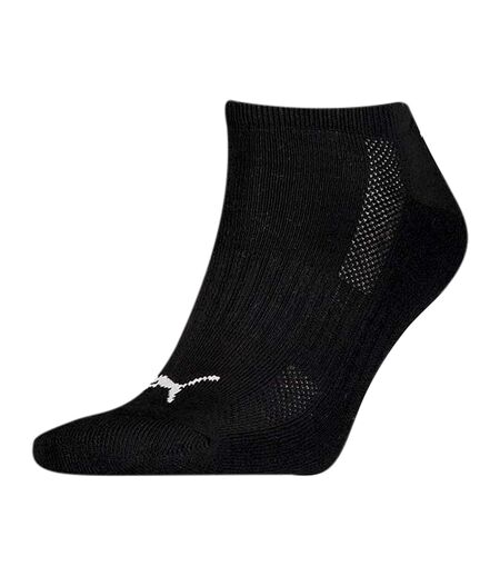 Pack of 3  Unisex adult cushioned trainer socks  black/white Puma