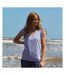Womens/ladies V Neck T-shirt Lilac Lazy Jacks-2