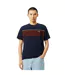 T-shirt Style Bloc De Couleurs Homme Bleu Marine Rouge Lacoste-1