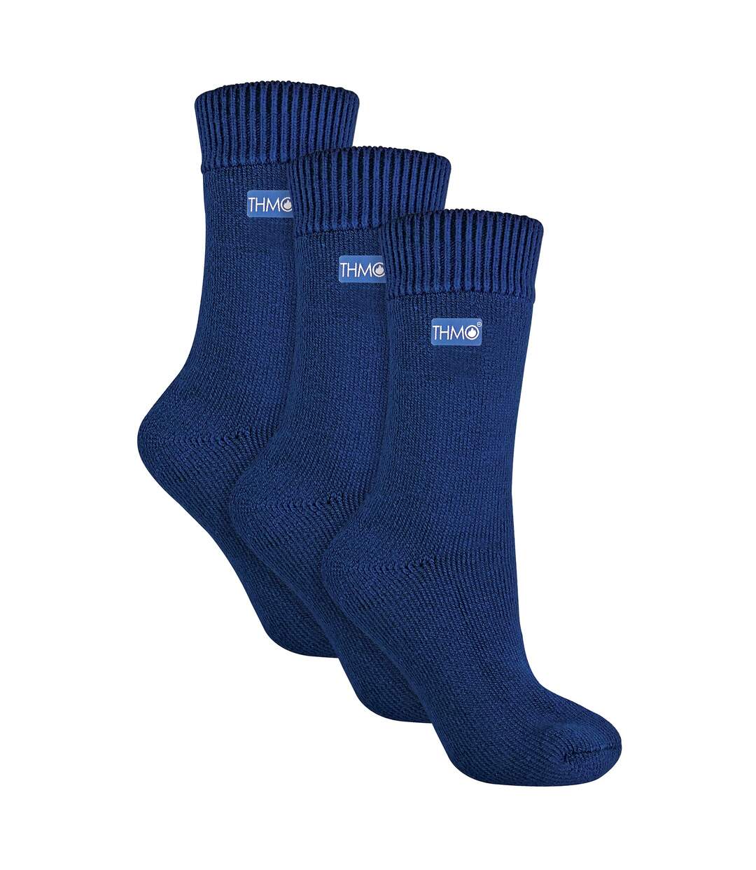 THMO - Lot de 3 Paires Chaussettes Femme Doublées Thermiques Chaudes-1