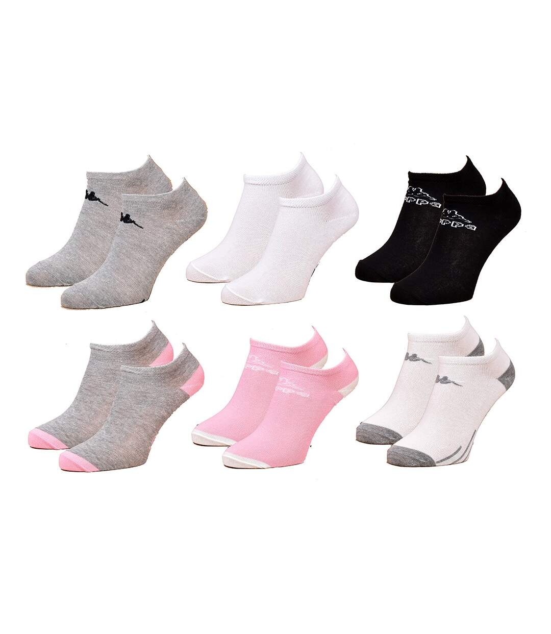 Chaussettes Femme KAPPA Socquettes Tiges courtes Pack de 12 Paires Fantaisie Surprise-2