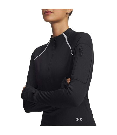 Womens/ladies Velociti Long-sleeved Top Black Under Armour