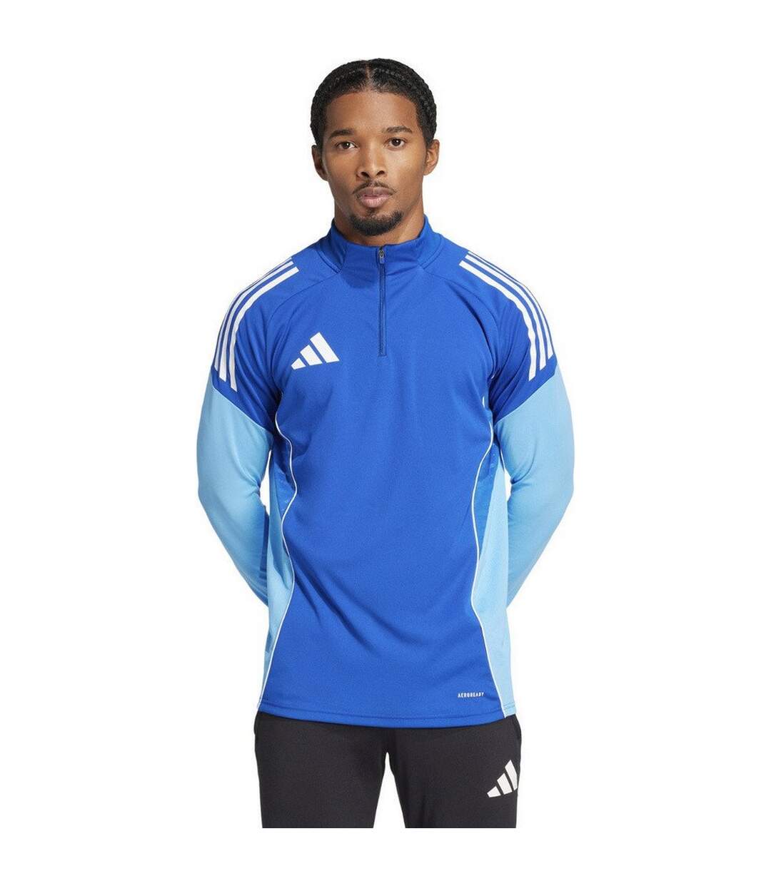 Haut Entraînement Tiro Competition Homme Bleu Adidas-4