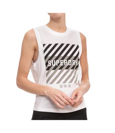 Débardeur Blanc Femme Superdry Training Core - L