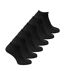 6 Pack Mens 100% Cotton Soft Breathable Ankle Trainer Socks-1