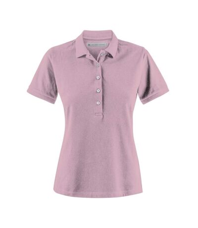 Womens/ladies Sunset Polo Shirt Light Pink James Harvest