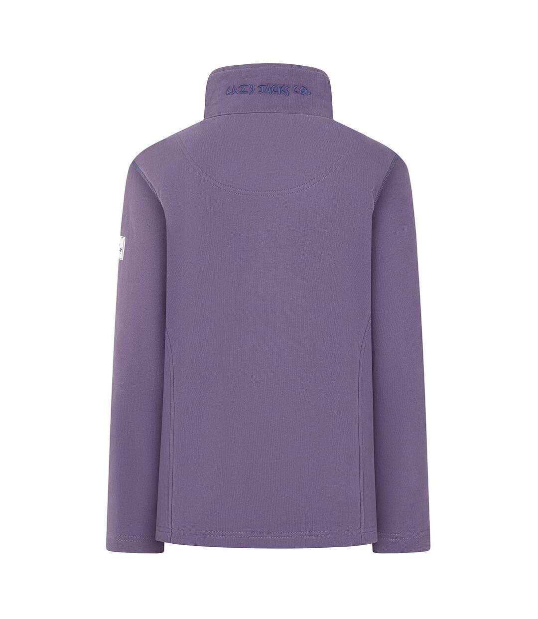 Sweat Motif/style Logo Femme Violet Lazy Jacks-2