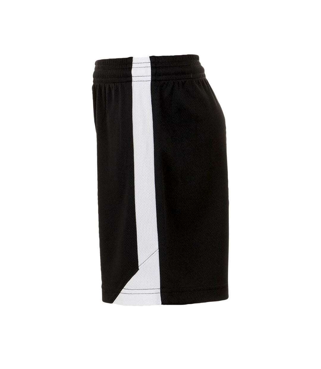 SOLS Mens Olimpico Soccer Shorts (Black/White)