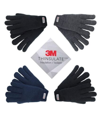 Yoko Unisex 3M Thinsulte Full Finger Thermal Winter/Ski Gloves (Black)