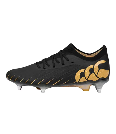 Chaussures De Football Speed Falcon Team Soft Ground Pour Hommes Noir Jaune Or Canterbury