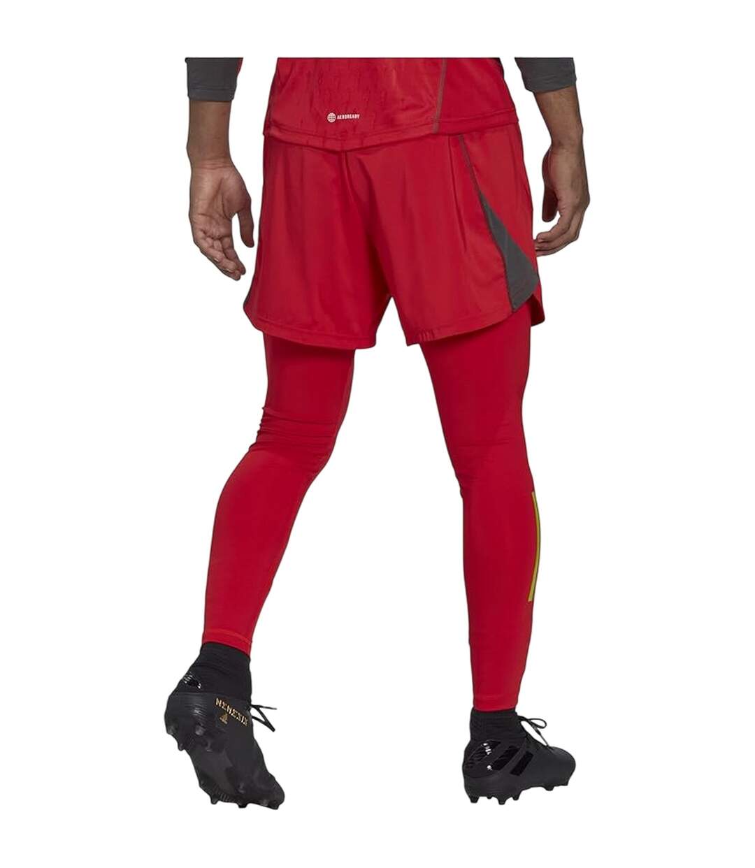 Mens Compression Base Layer Leggings Red Adidas-2