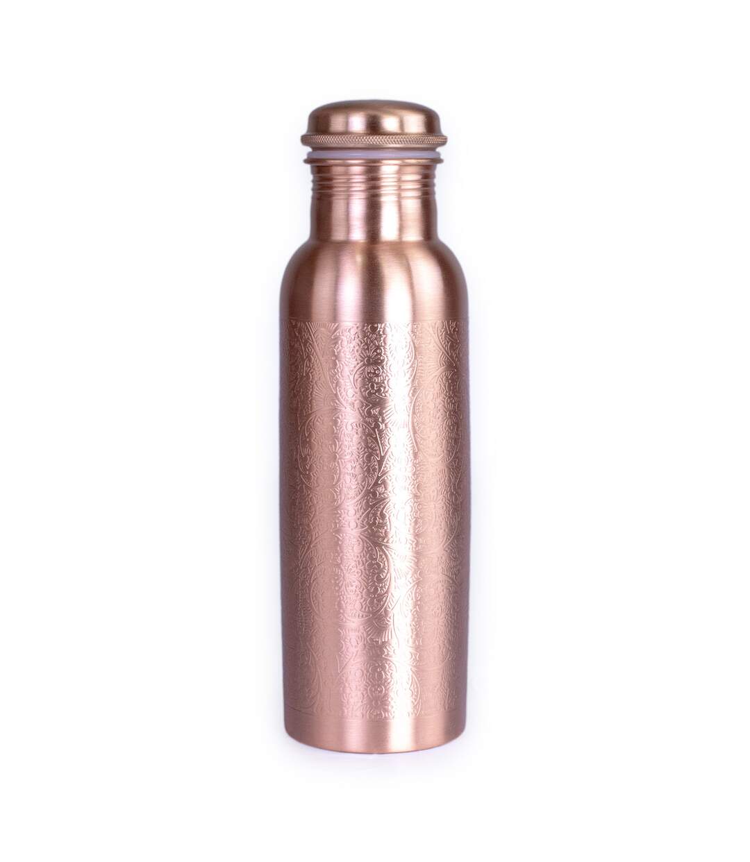 Flower copper 0.8l water bottle one size copper Yoga-Mad-1