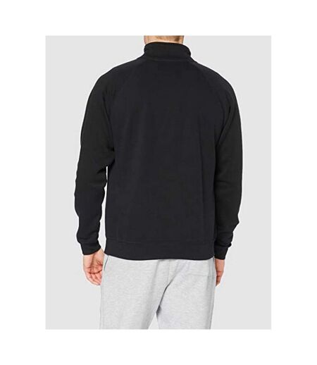 Sweatshirt À Fermeture Zippée 1 Quart Homme Noir Fruit Of The Loom