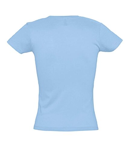 SOLS Womens/Ladies Miss Short Sleeve T-Shirt (Sky Blue)