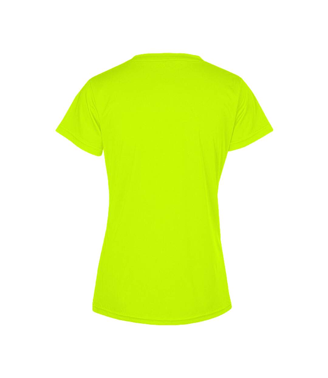 T-shirt Femme Jaune Fluo Promodoro-2