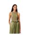 Débardeur Femme Vert Kaki Lacoste-1