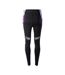 Womens/ladies Malia Leggings Black Multicoloured IQ-2