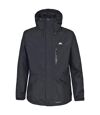 Trespass Mens Corvo Hooded Full Zip Waterproof Jacket/Coat (Black)
