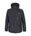 Trespass Mens Corvo Hooded Full Zip Waterproof Jacket/Coat (Black) - UTTP296-1