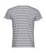 SOLS Mens Miles Striped Short Sleeve T-Shirt (White/Navy) - UTPC2584