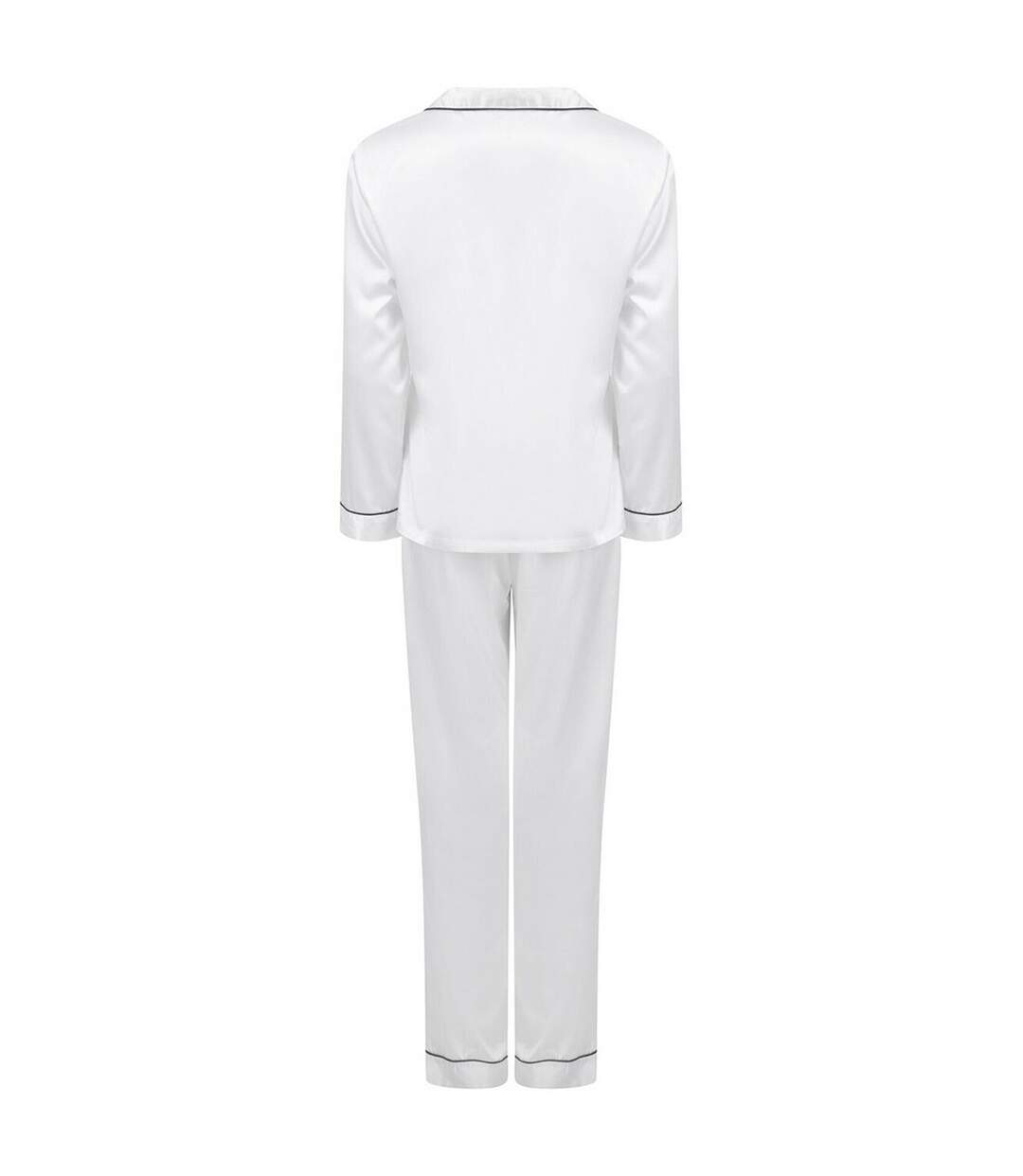 Ensemble de pyjama long femme blanc Towel City-2