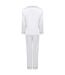 Ensemble de pyjama long femme blanc Towel City-2