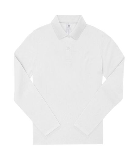 Polo manches longues- Femme - PW464 - blanc
