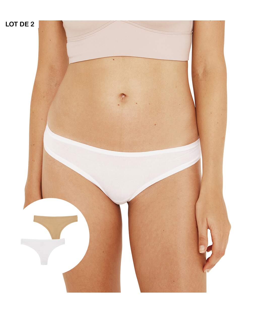 Lot de 2 tangas femme Easy Seconde Peau