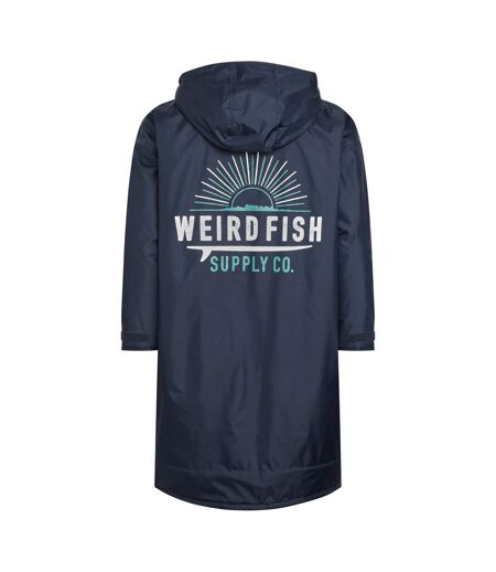 Unisex adult atlantic waterproof changing robe blue surf Weird Fish