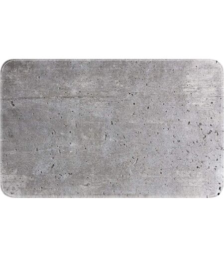 Tapis de baignoire antidérapant design ciment Concrete - L. 70 x l. 40 cm - Gris