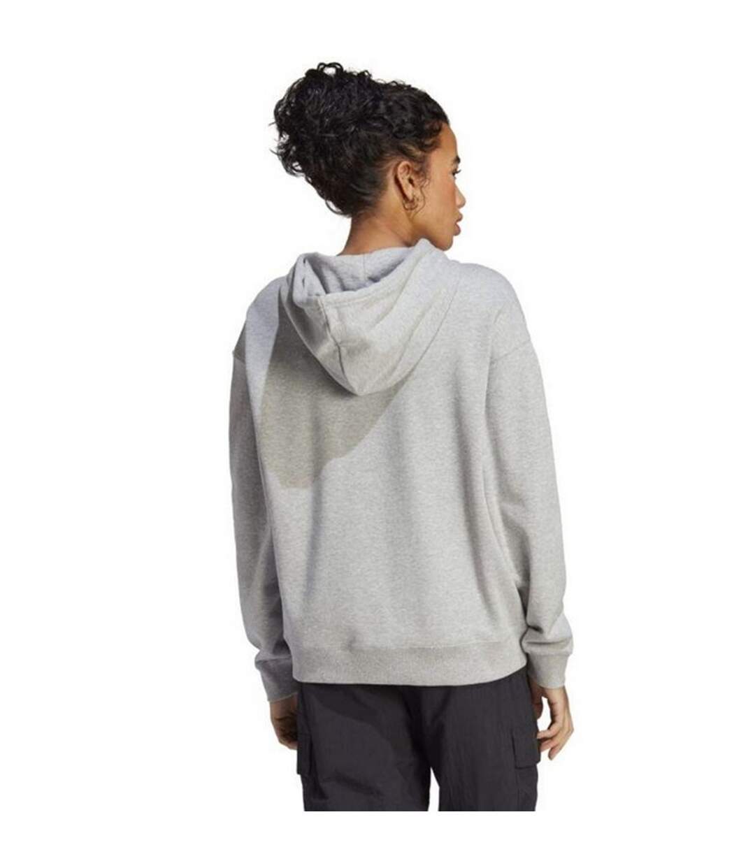 Sweat À Capuche Essentials Femme Argenté Gris Adidas-3