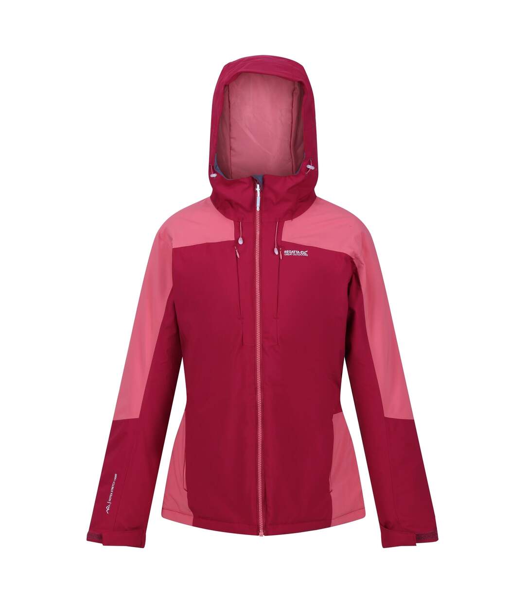 Doudoune matelassée highton femme rouge foncé / corail clair Regatta-1