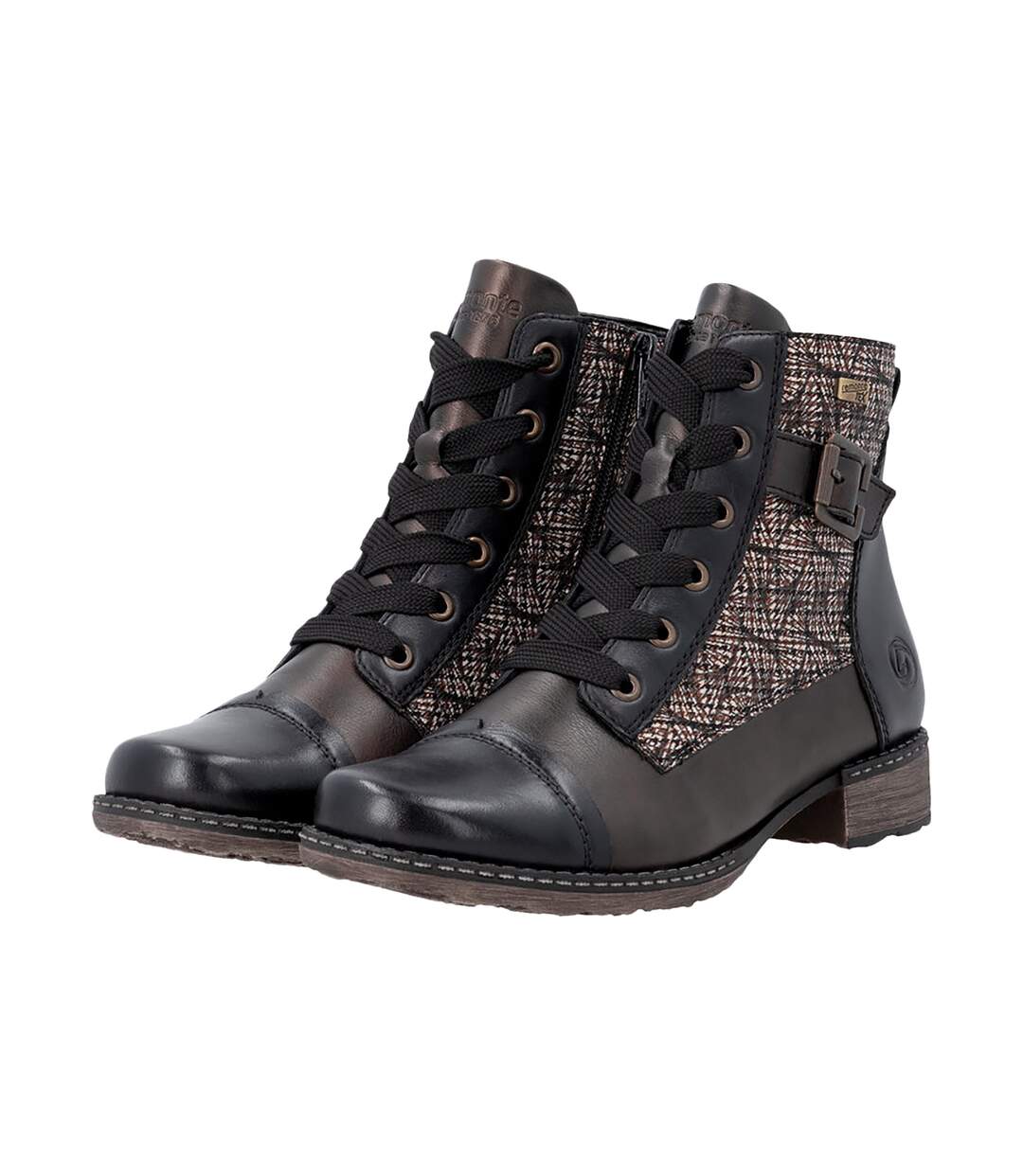 Bottines à Lacets et Zip Remonte Odeon-3