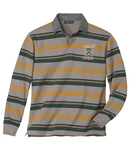 Gestreepte rugby polo 